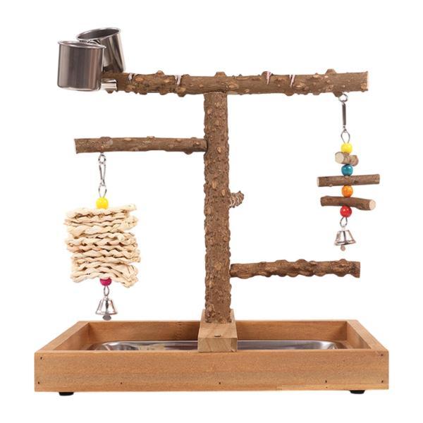 説明:[楽しみをお楽しみください]: 噛むおもちゃが付いたこのオウムのプレイスタンドは.遊んだり.休んだり.餌をあげたりして退屈を和らげ.リラックスした時間を過ごすのに最適なペットアクティビティセンターです.[木製素材]: ペットのオウムの...