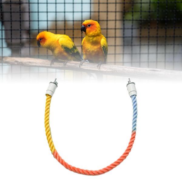説明:[ペットの鳥の運動]: 鳥用ロープパーチは.オウムなどのペットの鳥が脚力やジャンプ力を鍛えるのに役立ちます.また.鳥用ロープパーチのおもちゃとしても最適です. [サポート]: オウムの綿ロープは自由に曲げることができ.さまざまな形に調...