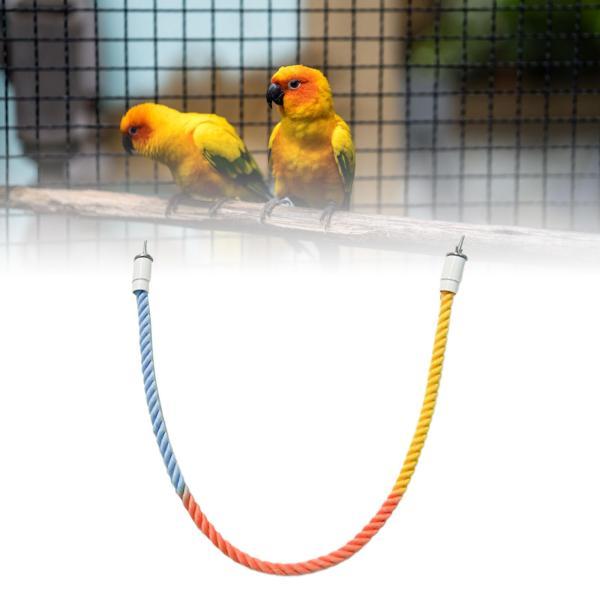 説明:[ペットの鳥の運動]: 鳥用ロープパーチは.オウムなどのペットの鳥が脚力やジャンプ力を鍛えるのに役立ちます.また.鳥用ロープパーチのおもちゃとしても最適です. [サポート]: オウムの綿ロープは自由に曲げることができ.さまざまな形に調...