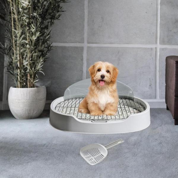 説明:[革新的なクリーンデザイン]: ペット犬用トイレは.跳ね返りガードとステンレススチールのグリルを採用し.汚れを防ぎ.メンテナンス中に手を清潔に保ちながら尿の排出を保証します. [安定した構造]: トレーニングコーナーはPP製で.厚手の...