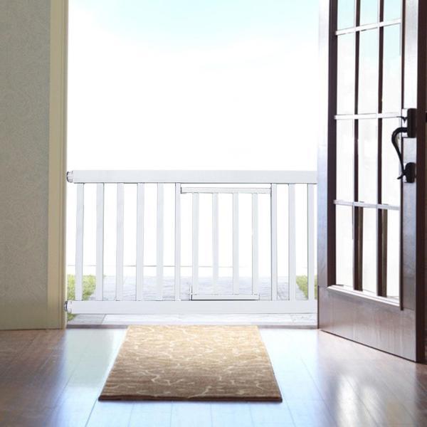 説明:[商品リスト]:室内ペットフェンス1個.美しく実用的[鉄管素材]: ドッグゲートは鉄管素材で作られており.丈夫で耐摩耗性があり.長期使用に適しており.フェンスの安定性を確保します. [ステップスルータイプ]: ペットフェンスは.簡単に...