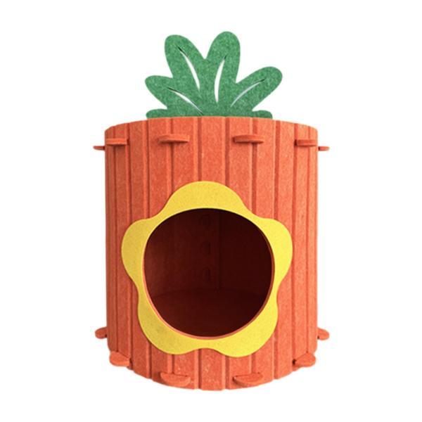 説明:[魅力的なニンジンの形]: この素敵なキャットハウスは.猫の好奇心を引き出すニンジンの形をしており.家に楽しいアクセントを加えます. [隠れ家と睡眠]: フェルト製の猫用ベッドシェルターハウスは.猫が休むための密閉空間を提供し.より居...