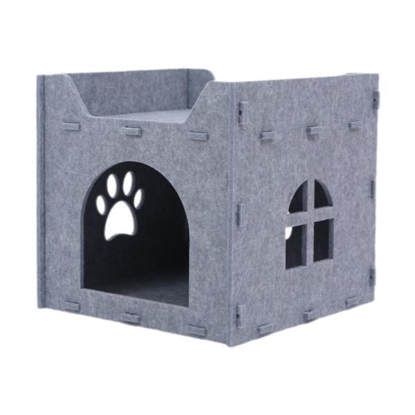 説明:[取り外し可能なデザイン]: ペットキャットネストは取り外し可能なデザインを採用しており.お手入れが簡単で持ち運びに便利です. [快適なフェルト素材]: フェルトの洞窟はフェルト製で.断熱性.保温性.遮音性に優れており.猫ちゃんに快適...