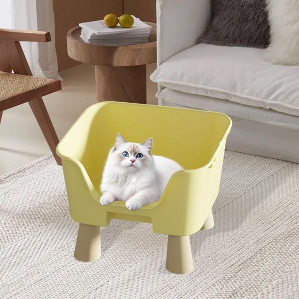 説明:[広々としたデザイン]: この猫用ハンモックベッドは.高めのガードレールを備えた広いスペースを提供し.猫の友達にリラックスして遊ぶための快適な環境を提供します. [素材]: ポリプロピレンで作られたこの高床式猫用ベッドは.摩耗や損傷に...