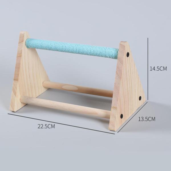 説明:[快適なデザイン]: 高品質の木材と綿ロープで作られたこの鳥の止まり木は.鳥の爪を傷つけることなく簡単に握れるように優れた摩擦バランスを提供します. [安定した三角形の構造]: 安定した三角形のデザインを特徴とするこの止まり木は.鳥の...