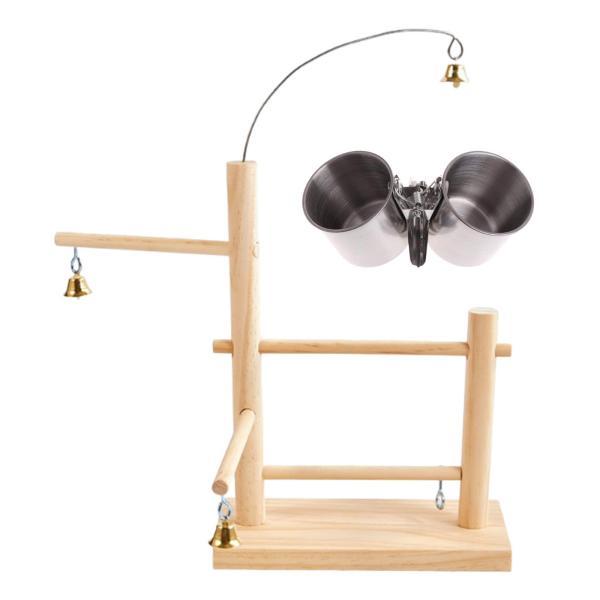 説明: [遊び運動を促進]鳥が楽しく登ったり休んだりして活動的に保つ.丈夫な止まり木のある鳥の遊び場は.遊びや運動のための安全なスペースを提供します. [木製デザイン]長期間の使用に耐える無垢材で作られたこのオウム遊びジムは.安定感があり....