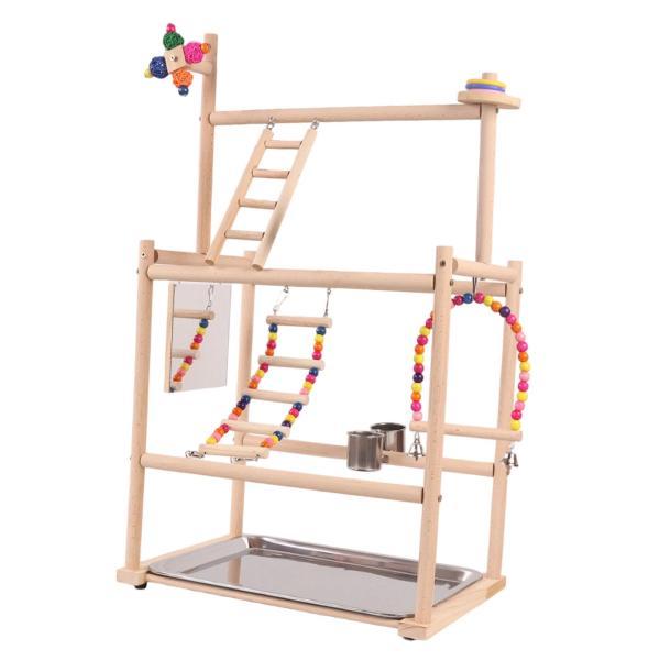 説明:[オウムの遊び場]:これはあなたの羽のある友達のために設計された多機能の鳥の遊びスタンドで.遊びや運動の場を提供します. [品質と信頼性]: オウムの遊び場は木.竹.ステンレススチール素材で作られており.環境に優しく頑丈で.鳥にとって...