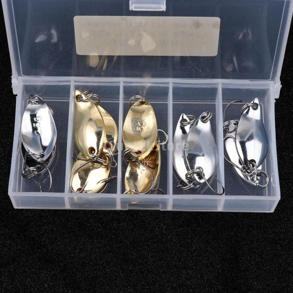 Lovoski 釣りルアー ハードベイト メタル スピナー スプーン 餌 スパンコール フック付属