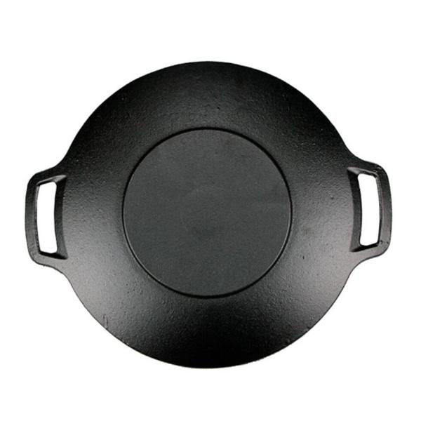 鋳鉄製ストーブトップ焦げ付き防止グリルパン韓国のローストプレートバーベキュープレート