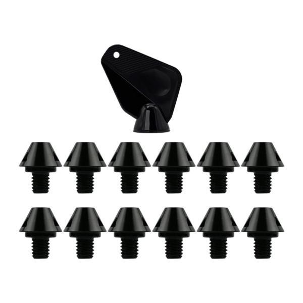 12x サッカーブーツクリート 安定 屋内 屋外 スポーツ 競技 トレーニング 高さ 8mm