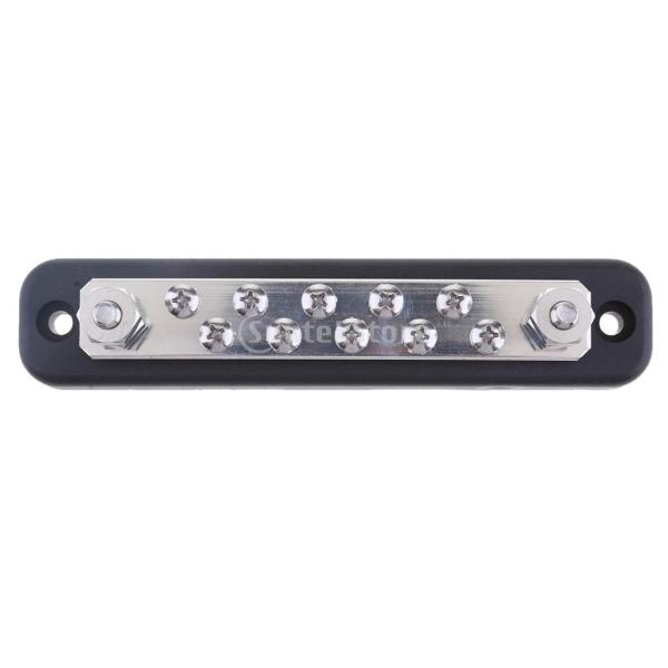 説明: 100％真新しいバスバー電気ターミナル。 錫メッキされた銅バスで最大100Aの電流が可能です。 船のヨット、ボート、マリンRVなどに使用できます。 ステンレススチールのスタッドとネジは、優れた耐食性を提供します。 材質：ステンレス仕...