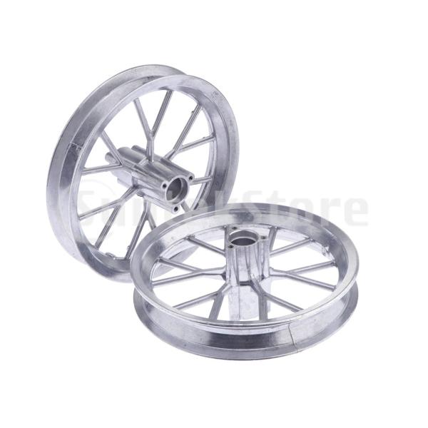 1ペアアルミニウム12 1/2 X 2.75ホイールリムリア/フロントリプレースメント49CCミニモトポケットダートバイク修理パーツ.8.27インチ/ 210mm.シルバー
