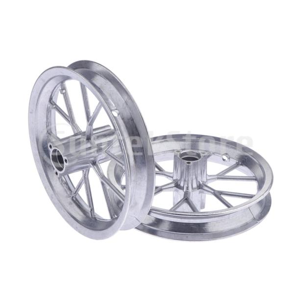 1ペアアルミニウム12 1/2 X 2.75ホイールリムリア/フロントリプレースメント49CCミニモトポケットダートバイク修理パーツ.8.27インチ/ 210mm.シルバー