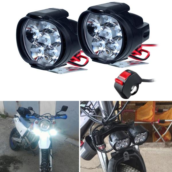 Ledスポットライトオフロードバイクダートバイク曇駆動作業灯防水ヘッドライト