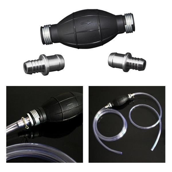 ガソリンサイフォンホースポンプ燃料ガス用の2xホースフィットのサイフォンハンドポンプ