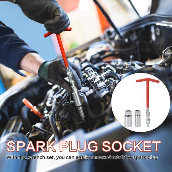 説明:タイプ: スパークプラグ取り外しツール ソケットレンチ 車 オートバイ 修理ツールキットユニバーサル: 3 スパーク  レンチは.ほとんどのオートバイや小型自動車に適しています. 16mm 21mm ソケット: 5/8 インチ (1....