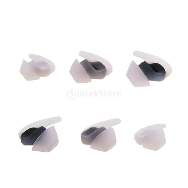 Fenteer BOSE QC20 QC20iに対応 3ペア S / M / L シリコン 交換イヤホンチップ 再使用可能 弾力性