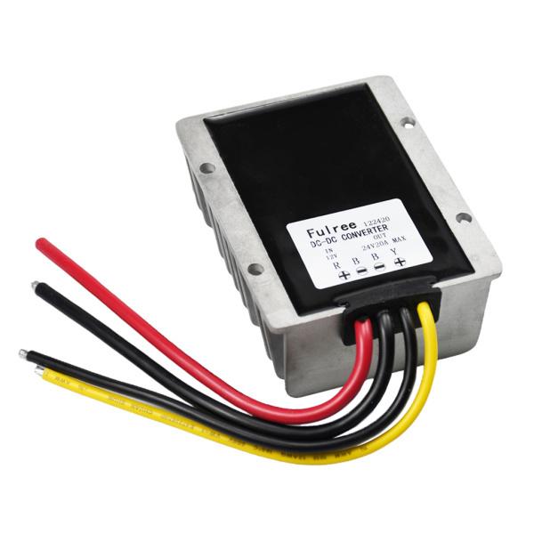 ステップアップ電圧コンバーター ヨーロッパ&アジア用 220-240V 電源コンバーター DC / 12V ステップアップから24V 20A 480W車用 電圧