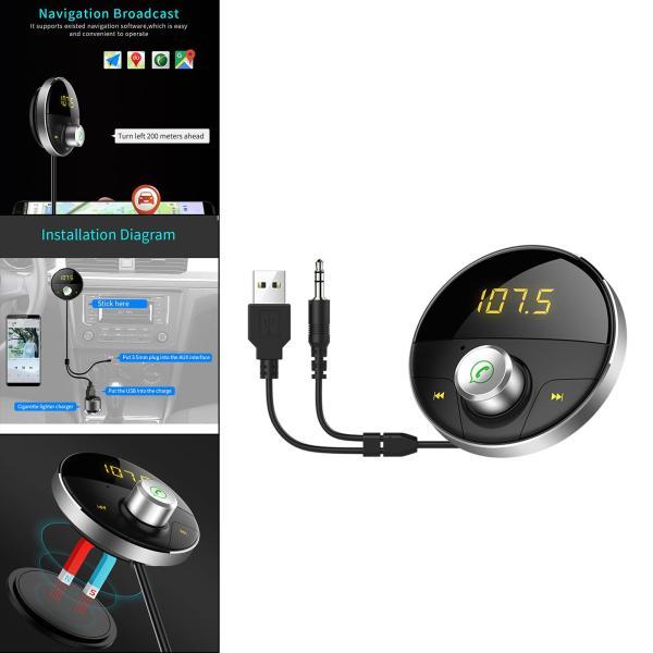 車のmp3プレーヤーワイヤレスbluetooth 4 1 Fmラジオトランスミッタキットグレー Stkショップ 通販 Yahoo ショッピング