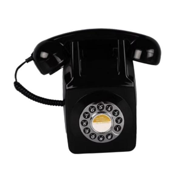 レトロな固定電話 壁掛け式 アンティークタイプ電話 ビジネス用コード