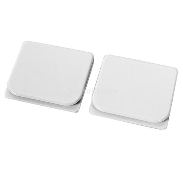 説明:ブランドの新しい品質保証個数：2個カラー：ホワイト材質：プラスチックサイズ約5.5x4.5x1cm / 2.17x1.77x0.39インチタイプ：自己接着剤、強い粘着性のシャワーカーテンクリップ、あなたの壁を傷つけず、落ちるように注意...