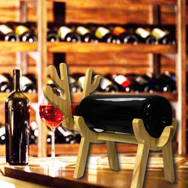 木製ワインボトルホルダー、赤ワイン陳列棚、木製ワインラック自立型およびカウンタートップワイン貯蔵棚、アルコールドリンクボトルホルダー  :70029275:STKショップ - 通販 - Yahoo!ショッピング