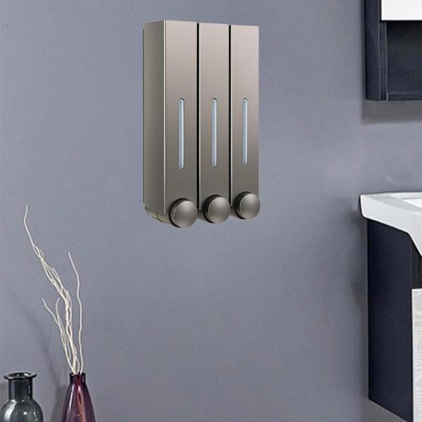 説明:プレミアムプラスチック製の壁掛け式液体石鹸ディスペンサー.オフィス.家庭.学校.レストラン.バスルーム.トイレに最適です.シャンプー.シャワーローション.ハンドジェルなどのディスペンスが必要な液体に適しています.ボトル内の液量を簡単に...