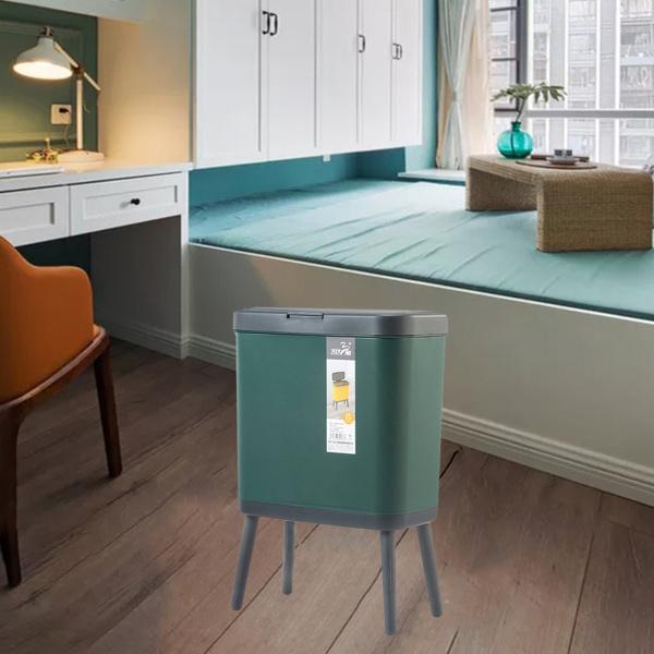 15lのゴミ箱はビンを無駄にすることができますリビングルームのゴミ箱の寝室のゴミ箱グリーン V5rfmferbg Www Bugacpusztahaza Hu