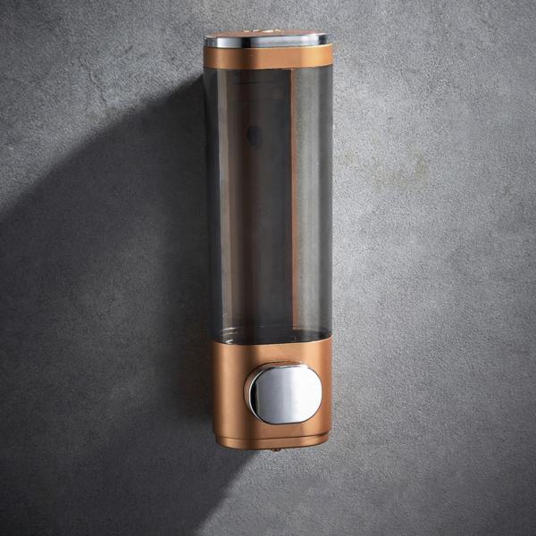 説明:手動石鹸ディスペンサー:300mlの手動石鹸ディスペンサー.詰め替え可能.再利用可能.大容量.頻繁に石鹸を交換することは避けてください.家族に便利です.耐久性があり長持ち:プレミアムABSプラスチック製の壁掛け式液体石鹸ディスペンサー...