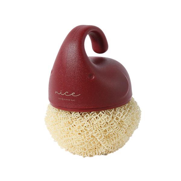 ボウルディッシュカウンタートップ用ハンドル付き万能ディッシュクリーニングボールシンクブラシレッド