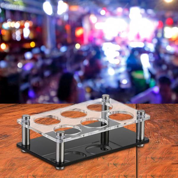 仕様:素材: アクリルサイズチャート:6穴ストレート/曲がっていない: 29cmx6.5cmx5.5cm/11.42インチx2.56インチx2.17インチ.穴直径: 3.8cm/1.50インチ.12穴:21cm×15cm×5.2cm/8.2...