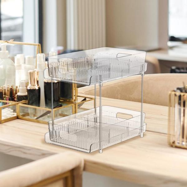 説明:[デスクトップ収納ラック]多層カウンタートップ収納ラックは.アイテムのためのより多くの収納スペースを提供し.デスクトップを清潔で整頓した状態に保つのに役立ちます.[省スペース]化粧品オーガナイザーはPET素材で作られており.すべての仕...