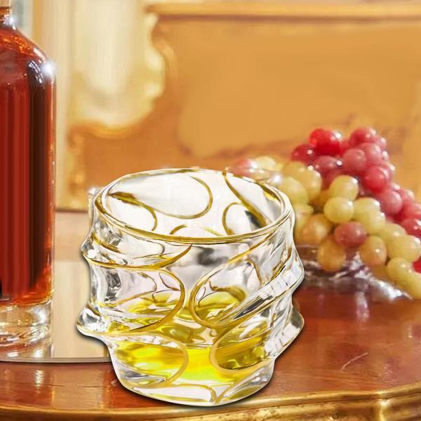 説明:[オールドファッションドリンググラス]ブランデー.スコッチ.ウォッカ.酒.バーボン.コニャック.テキーラ.ジェネバー.赤ワイン.コーヒー.ミルク.ジュース.その他の飲み物を提供するための多機能ウイスキーグラス.家族.友人.ウイスキー愛...