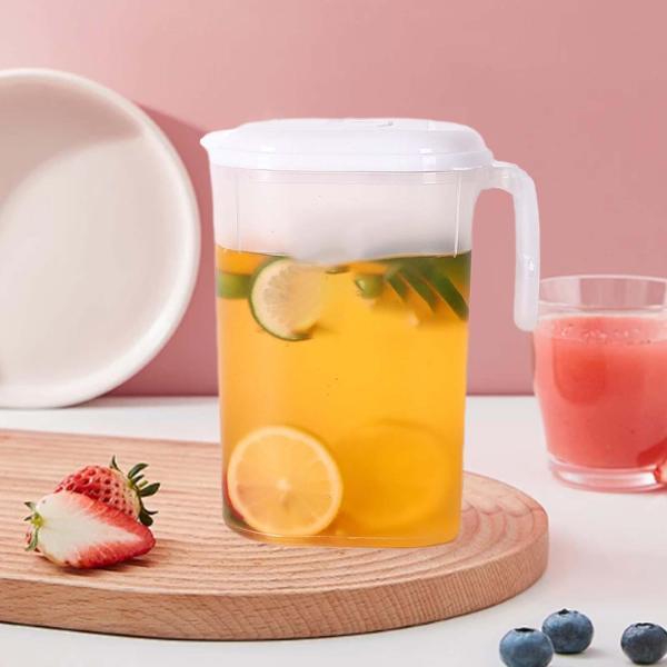 説明:[厚い素材]: この蓋付きウォーターピッチャーは耐久性のある厚みのあるPP素材で作られており.冷水や飲み物を入れるのに適しています.[大容量]:蓋付きコールドピッチャーは大容量で.複数のゲストにサービスを提供したり.家族の毎日の飲酒ニ...