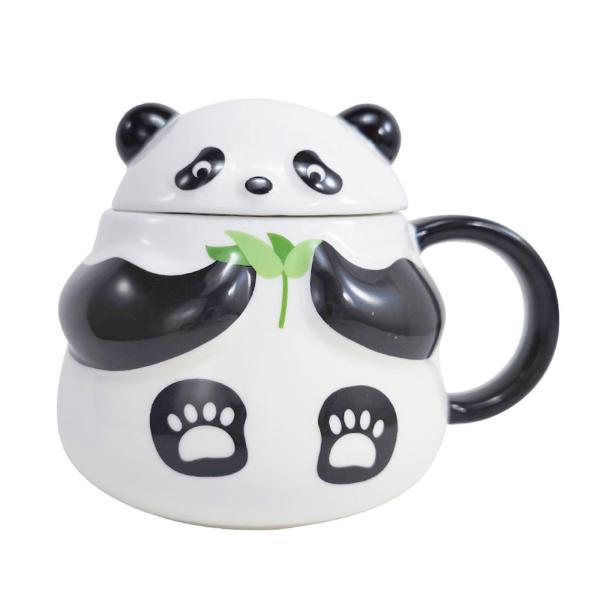 パンダ ウォーターカップ かわいいパンダマグカップ ノベルティティーカップ セラミックウォーターカップ コーヒーカップ 冷水と温水用 ファームハウス