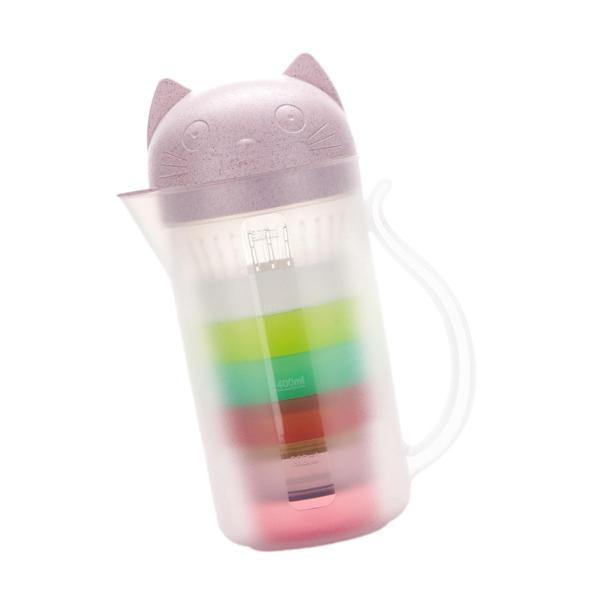 仕様:ウォーターピッチャー容量:800mlカップ容量:200mlサイズチャート:ウォーターピッチャー:14.7cmx8.9cmx21cm/5.79インチx3.50インチx8.27インチカップ:7.4cmx6.3cm/2.91インチx2.48...