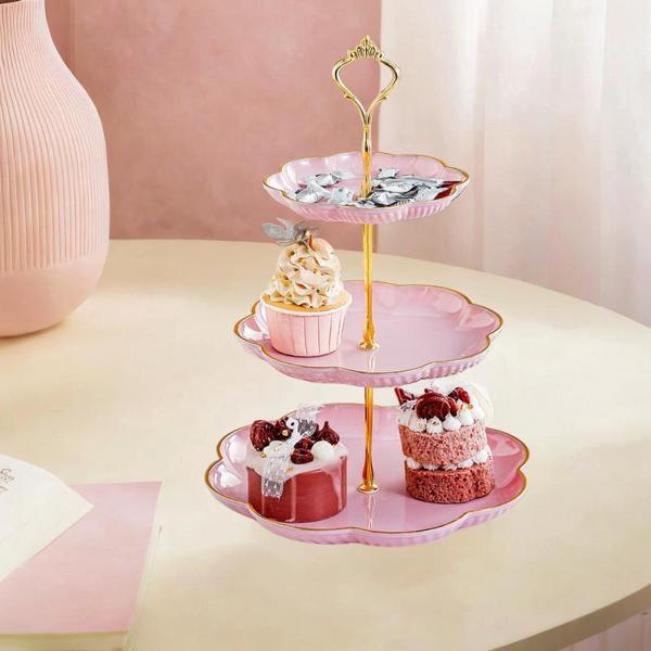 カップケーキスタンドホルダー クリエイティブ 3段 ペストリースタンド