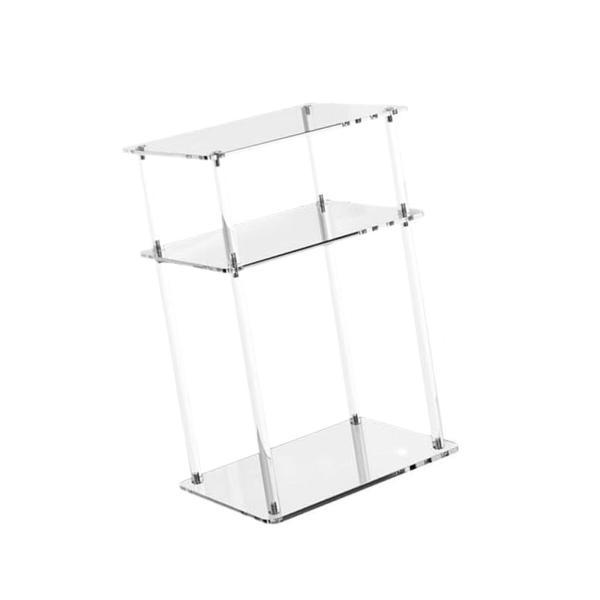 説明:[多機能]: この3段の小さなベッドサイドテーブルは.リビングルーム.寝室.ベッドサイドに最適です.シンプルでモダンなアクリル製ドリンクテーブルで.ご自宅のインテリアをグレードアップしましょう. [省スペース]: アクリル製ドリンクテ...