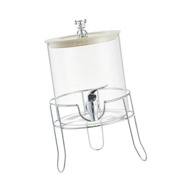 説明:[3.5L容量]: この飲料ディスペンサーは.集まりでレモン水.フルーツティー.ジュース.ビール.牛乳.ワインを提供するのに最適です. [素材]: ガラスと鉄で作られたこの冷水ジャグは頑丈で.冷蔵庫でアイスジュースやレモネードを保存す...