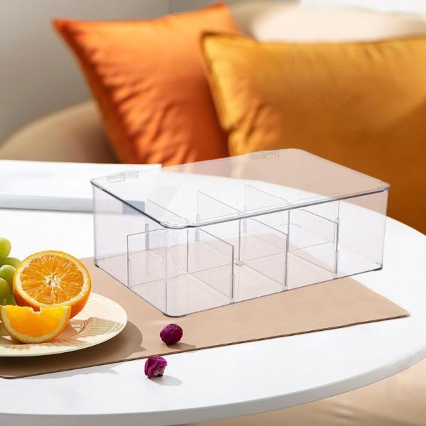 仕様:材質:PET PPサイズチャート: 27 cmx17.5 cmx9.5 cm/10.63インチx6.89インチx3.74インチパッケージに含まれるもの:ティーバッグオーガナイザー1個...