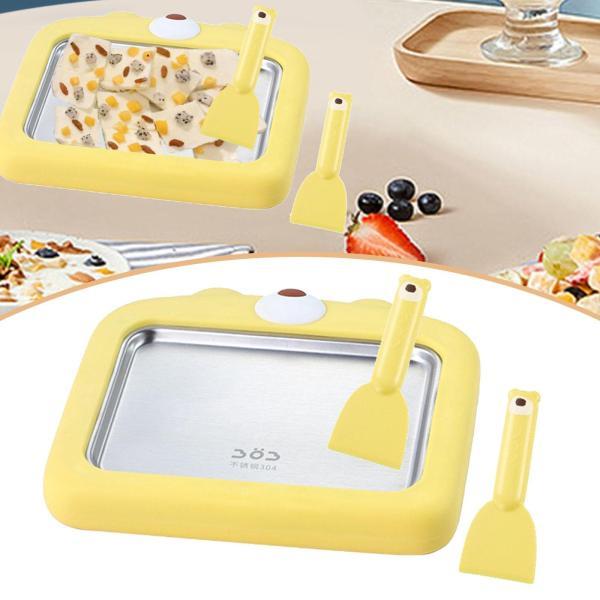 説明:[パッケージ内容]: パッケージにはロールアイスクリームメーカー1個とスパチュラ2個が含まれます.サイズは約24cmx22cmx4.4cm/9.45インチx8.66インチx1.73インチ. [子供に優しい]: DIY ロールアイスクリ...