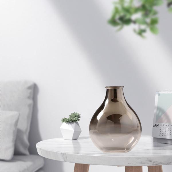 花瓶すすグラデーションガラス花瓶ホームデコレーション植木鉢オフィス用8x8x10cm Stkショップ 通販 Yahoo ショッピング