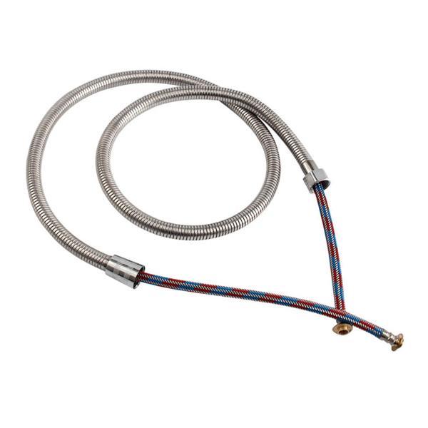 説明:高品質の素材:ステンレス鋼ホース.滑らかな表面.破損防止.防爆.お手入れが簡単.銅コア:銅コア.破裂しにくい.巻線防止.高温高圧耐性.良好なシール.アンチノットデザイン:360度自由に回転するインナーコアデバイス.曲がりやすく.結び目...