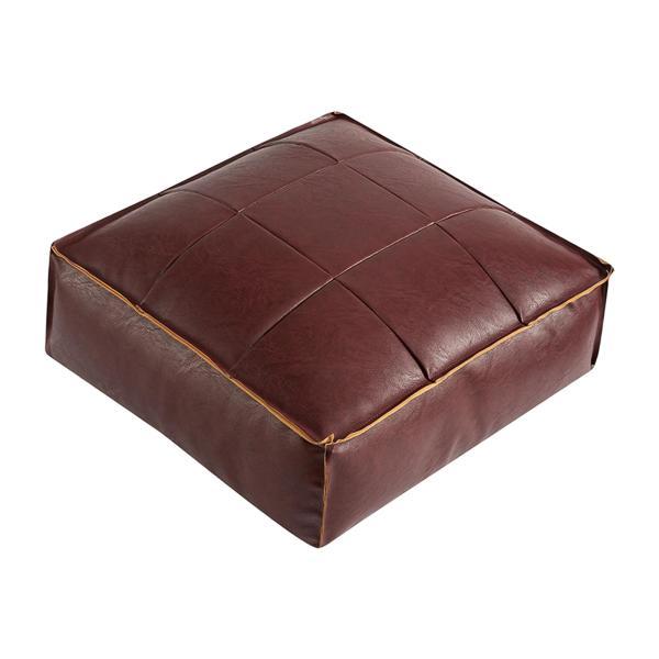 説明:万能レザープーフ: プーフは多機能プーフで.フットスツール.シート.家の周りのユニークな装飾品として使用できます.当社のプーフは.クラシック.コンテンポラリー.その他多くの家庭に加えるのに最適です.怠惰なデザイン:  Pouf スクエ...