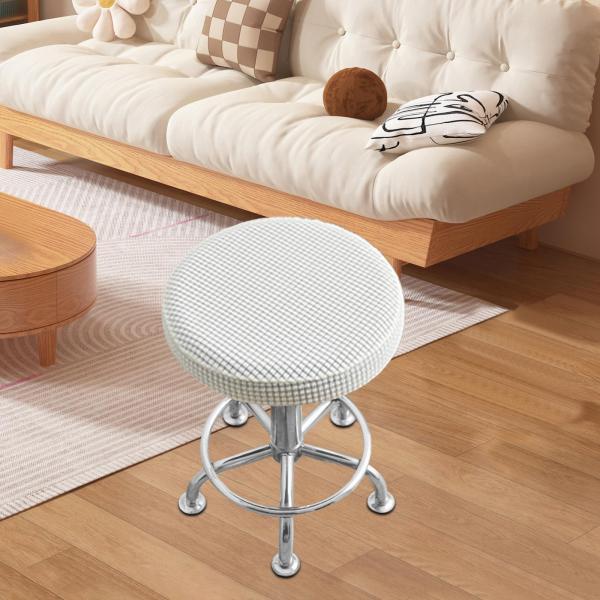 説明:[バースツールカバー]:ラウンドスツールカバーはニット生地素材でできており.しわになりにくく.柔らかく快適で.耐久性に優れています.[サイズ]: 直径30cm-36cm/11.81インチ-14.17インチの丸椅子座面用の交換カバー.[...