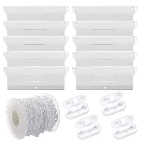 説明:[パッケージ内容]縦型ブラインド修理用ベーンセーバー10個.ブラインドクリップ4個.10mブラインドビーズチェーンコード1ロールが入っており.ご自宅のすべての縦型ブラインドを修理または補強するのに十分な量です.[素材]これらのブライン...