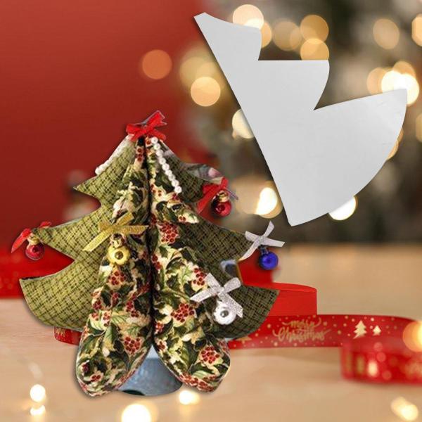 クリスマスツリー裁縫テンプレート パッチワークキルト用品 裁断
