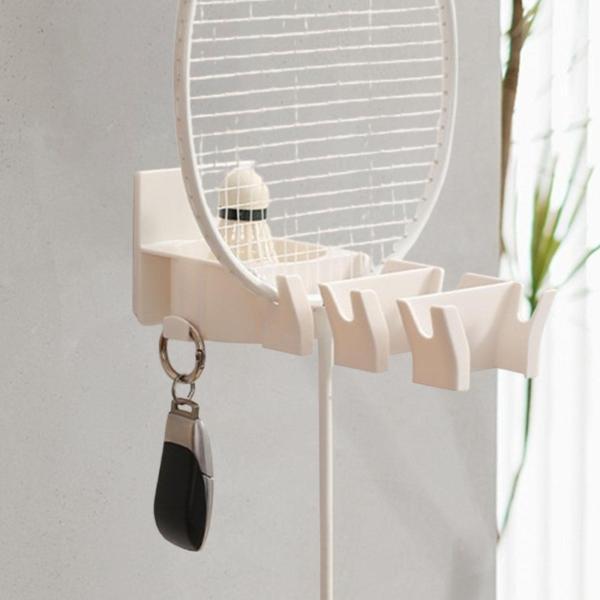 説明:[多用途ラケット収納]: この壁掛けホルダーは.テニス.バドミントン.卓球パドルなど.さまざまな種類のラケットを整理し.簡単にアクセスでき.きれいにディスプレイできるようにするのに最適です[ダブルフック??デザイン]: を装備ダブルフ...