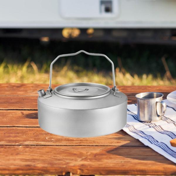 チタンケトルキャンプケトルキャンプケトル釣りピクニック登山 チタンケトルキャンプケトルキャンプケトル釣りピクニック登山用1000ml