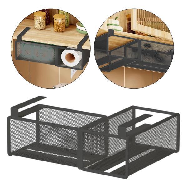 説明: space Saving Design]:この汎用性の高いキッチンペーパーホルダーは.掘削を必要とせずにキャビネットのドアや壁に簡単に掛けることができます.キッチンペーパー.この主催者は.しがみつきフィルム.アルミホイル.その他のキ...